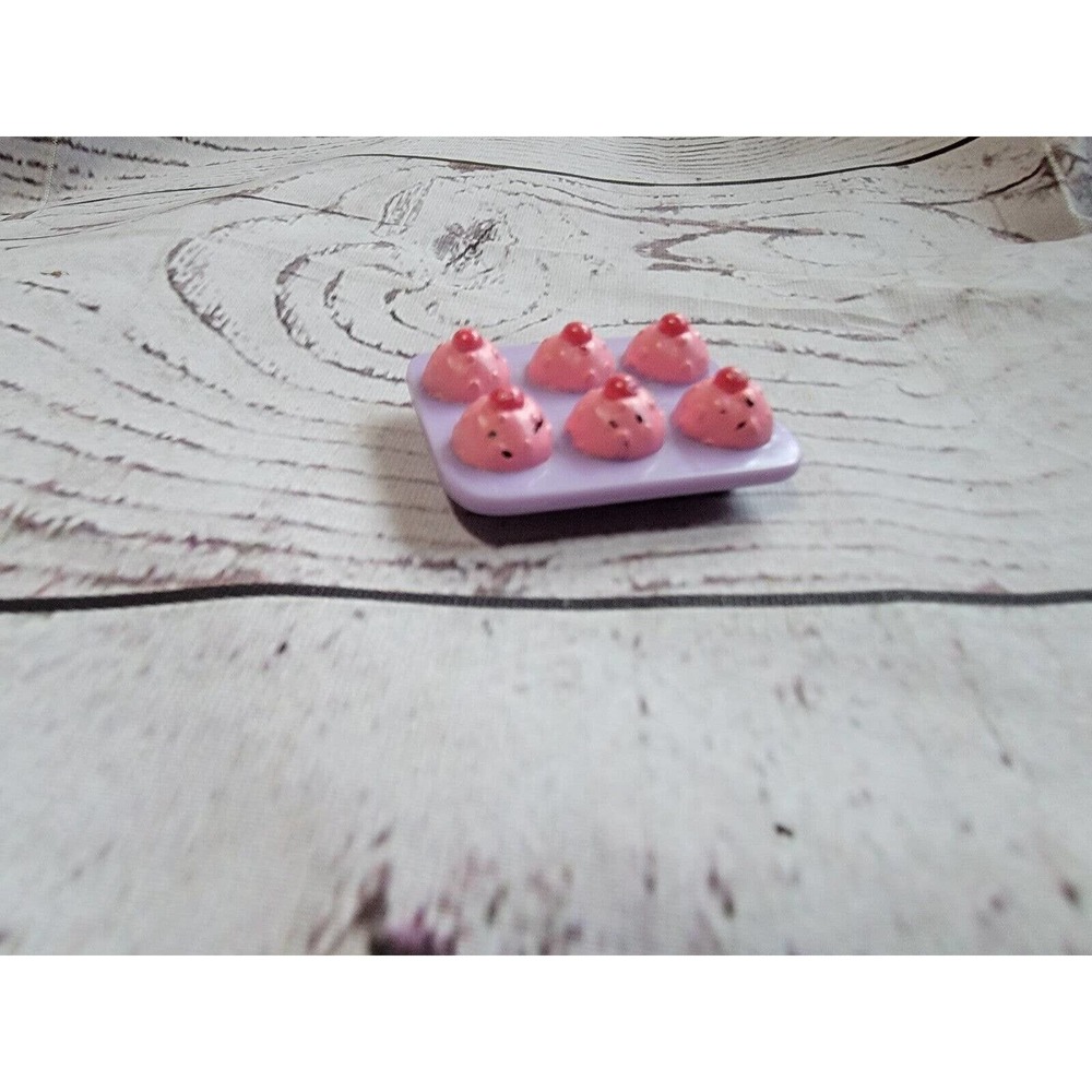 Fisher Price Loving Family Dollhouse Pink Cupcake Food Tray